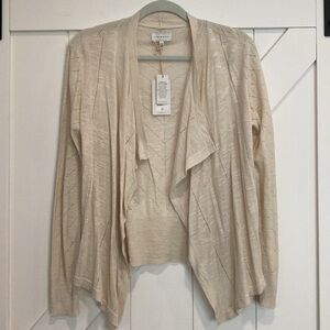 New with tags, Lucky Brand linen blend lightweight sweater, size M